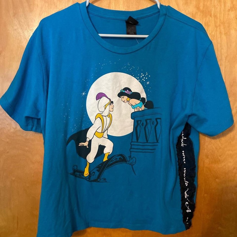 Vintage 90s Disney Alladin & Princess Jasmine A Whole New World Shirt XXL 🧞‍♂️